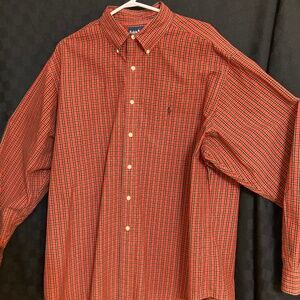 Ralph Lauren Classic Fit Plaid Men’s Shirt red